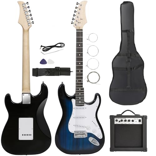 39-Inch Electric Guitar Starter Kit with Amplifier