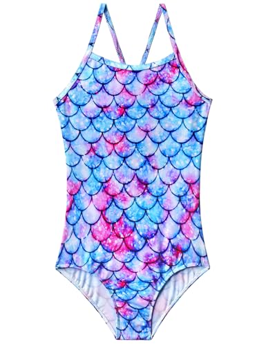 Alikhonf Girls Swimsuit One Piece Bathing Suit Size 6-7...