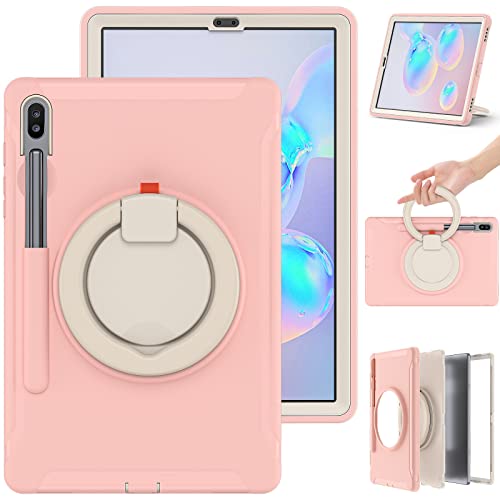 Coque Galaxy Tab S6 10.5 Rose Antichoc avec Support Rotatif 360