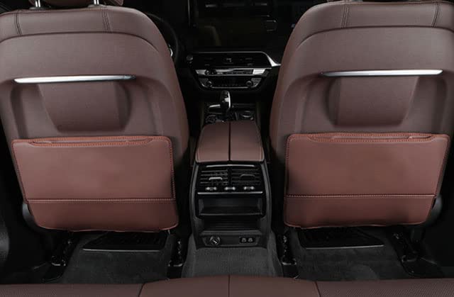 2Pcs Tappetini Proteggi Sedile Anteriore per Auto Kick Mat per Jeep Grand Cherokee 2007-2010, Impermeabili Facile da Pulire Organizzatore Borsa di Sstoccaggio Accessorio da Viaggio
