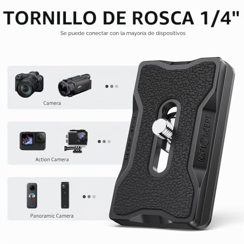 Placa de liberación rápida universal Arca-Swiss con tornillo adaptable de 1/4" a 3/8" 5