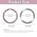 Snsnlent 2 Pack Car Engine Start Stop Decoration Ring Pink, Crystal Decorative Ring Sticker Car Interior Accessories for Women, Automotive Pushbutton Switches Decorative Ring