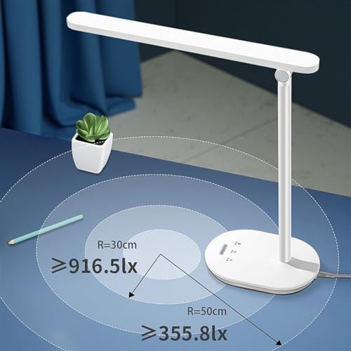 Lampe de bureau intensité variable avec 5 niveaux et protection des yeux