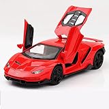 Alliage Die Casting Pull Back Toy Cars échelle 1:32 Modèle Véhicule Supercar À Queue De Levage L'éclairage Et Le Son Peuvent Ouvrir La Porte pour Les Filles Et Les Garçons Enfants Jouets Cadeau