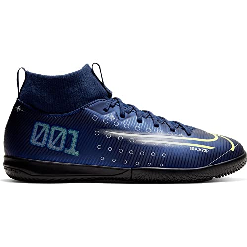 Nike Youth Mercurial Superfly VII Academy MDS IC (4 Big Kid US) Blue/Black