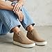 CUSHIONAIRE Hart Womens Casual Shoes with Dual Zippers- Lightweight Hidden Wedge Fashion Sneakers for Women, Taupe 8