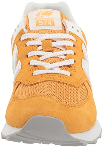 New Balance Men's 574 V2 Spilled Paint Sneaker, Yellow/White, 10 #TOP1