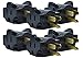 Hug-A-Plug Dual Outlet Wall Adapter, 6 Pack Black DG1.B.6.48-BK