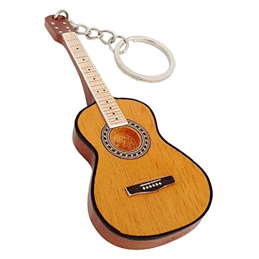 LLAVERO MADERA GUITARRA CLASICA ESPAÑOLA PACO DE LUCIA EGK-1143 REGALO MUSICAL ROCKMUSIC