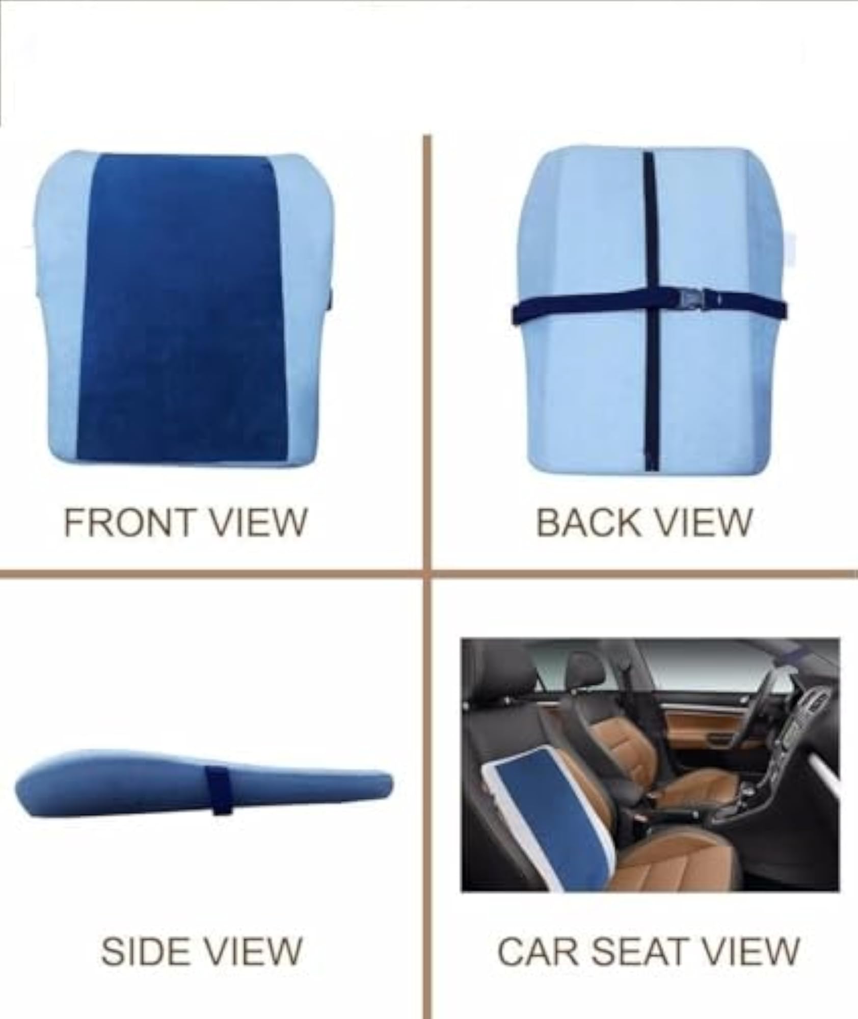 Orthopedic Memory Foam Lumbar Support Back Cushion