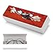 FodPand Cat Glasses Cases Hard Shell Eyeglasses Case with Cleaning Cloth Magnetic Closure Leather Spectacle Cases Portable Travel Sunglasses Case Fashion Eyeglass Box
