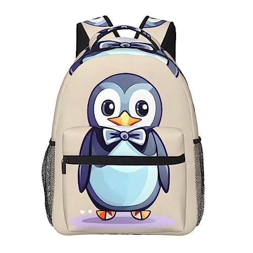 Mochila escolar de pingüinos perfecta como regalo de vuelta a la escuela unisex