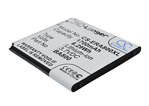 TECHTEK Batterie 1700mAh Compatible avec [Sony Ericsson] pour Arc HD, pour Hikari, pour LT25, pour...