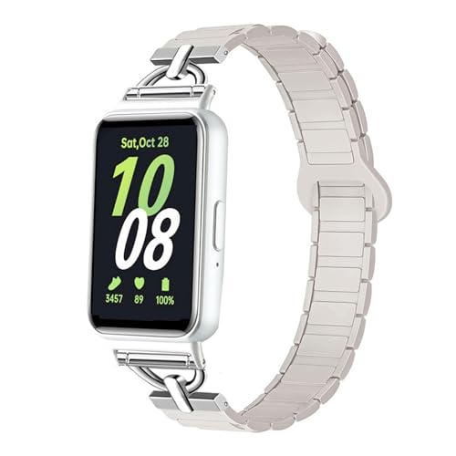 JUSUTEK �l�C D�` �o���h For Galaxy Fit 3 ���̓V���J�Q�� �x���g SM-R390�����X�g���b�v�C���C�z�� �����^�}�O�l�b�g�� �����O�o�b�N���݌v���� �R���p�`�u�� Samsung Galaxy Fit3 �Ή��X�}�[�g�E�H�b�` �r
