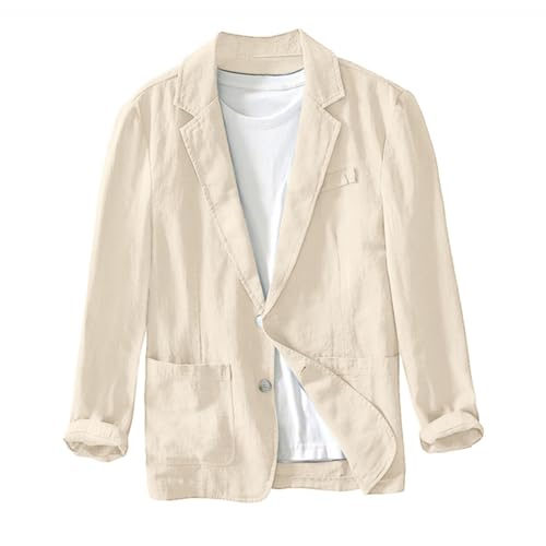 Mens Lightweight Blazer Jacket Plus Size Breathable Thin Coats Button Down Loose Fit Casual Summer Cardigans Shirts