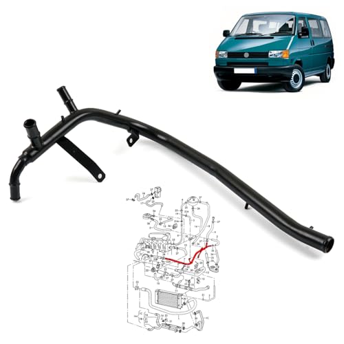 Robust Metal Water Coolant Pipe Tube for Transporter IV T4 2.4 2.5 074121065AE 074121065AA 074121065AE 1114401600 1990-2003