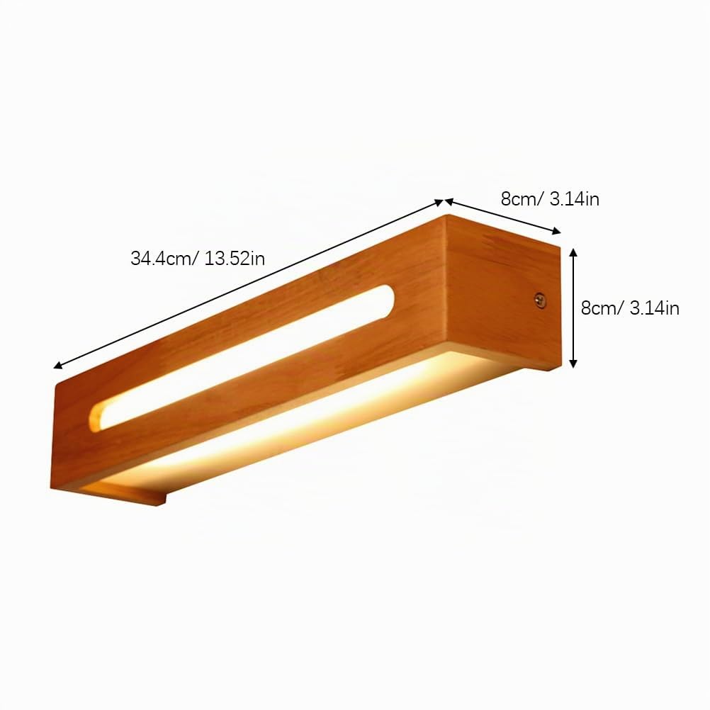 STOBOK Led Spiegelleuchte Badezimmer Wandlampe Modern 13.54In Innenbeleuchtung Warmweiß Dimmbar Für Bad Schlafzimmer Flur Spiegellicht