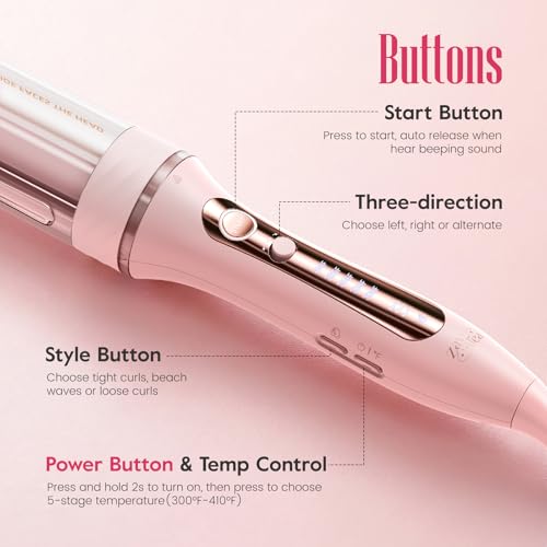 ZAVAREA Automatic Rotating Curling Iron for Long Hair — view 4