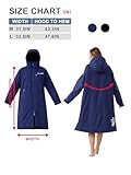 VELOROBE Waterproof Changing Robe – Windproof Warm Dry Robe Coat with Fleece Lining, Oversized Surf Poncho for Men & Women - Image 6