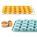 VRUIFA 2PCS Silicone Mini Muffin Pan, 24 Cups Nonstick Mini Cupcake Pan for Baking, BPA Free and Dishwasher Safe, Great for Making Muffin Cakes, Tart, Bread and Egg Bites