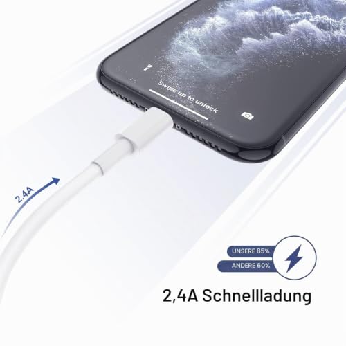 iPhone Ladekabel 2M, 2er Pack 6ft iphone 11 usb auf lightning kabel – Ansicht 3