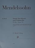 Sonata For Piano And Violoncello In D Major Opus 58 (Multilingual Edition) -  Henle