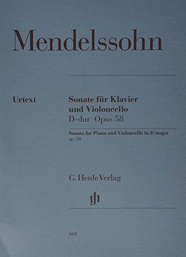 Sonata For Piano And Violoncello In D Major Opus 58 (Multilingual Edition) -  Henle