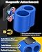 vigoregal Magnetic Item Holder for Golf Cart Premium Silicone, Dual-Slot Design with 4 Heavy-Duty Magnets, One-Hand Operation, Universal Fit for 36-60 Ring Gauge Items – Lies Flat or Sticks Securely