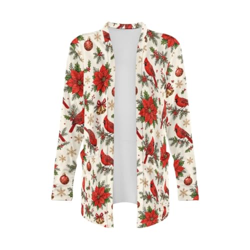 Image of Cardigan Sweaters for Women Long Sleeve Cardigan Soft Drape Open Front Fall Dusters V-Neck Jackets Dressy Loose Coat