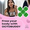 OCTOBUDDY Classic mini - Silicone Suction Phone Case Adhesive Mounts - Hands-Free, Strong Grip Holder for Selfies and Videos - iPhone and Android Compatible - 6 x 1 x 1, Spade Green