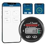 Runleader 12V a 48V indicateur de batterie Bluetooth LED, Record d 'Heures de fonctionnement pour l 'acide de Plomb Gel de Litio AGM LiFePO4 alimente par la batterie de voiturette de Golf Go-Kart