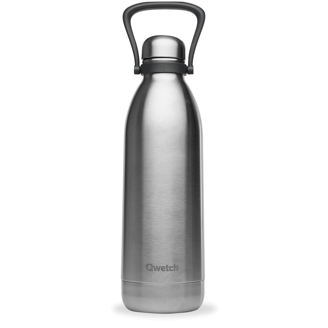 Qwetch - Borraccia Termica 1,​5L in Acciaio Inox Spazzolato - 48h Freddo, 16h Caldo - Impermeabile, Senza BPA & Riutilizzabile - Bottiglia Termica con Manico per Sport, Escursioni, Ufficio, Campeggio