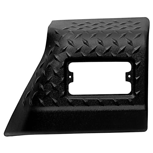 KUAFU Fender Bug Chip Guards Front Body Armor Compatible with 1997-2006 Jeep Wrangler TJ Replacement for 11650.20 Black Textured by KUAFU - Image 7