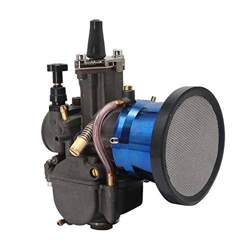 Kesoto Interface do filtro de ar para motocicleta 50 mm com rede para a maioria dos motores de motoc