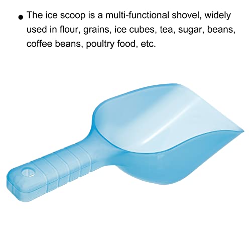 PATIKIL 12oz Ice Scoop, 1 Pack Plastic Ice Maker Shovel for Kitchen Bar Party Blue - Image 3