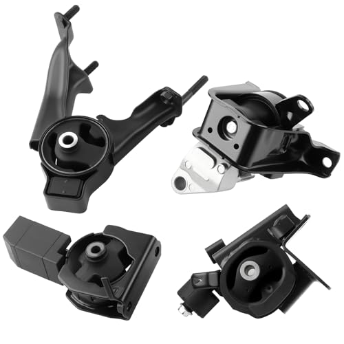 Farrme Engine Motor Mount Transmission Mount Set of 4 Fit for Toyota Corolla Matrix, for Pontiac Vibe 2003-2008 L4 1.8L Automotive Replacement Engine Motor Trans Mount Set#A4220, A4219, A4218, A4221