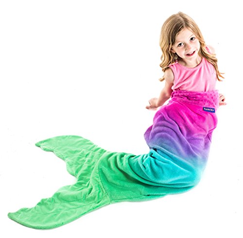 Mermaid Tail Blanket - Gorgeous, Pink and Aqua Ombre Design - Double-Sided Minky Fleece Mermaid Tail Sized for Kids - Climb Inside This Cozy Wearable Blanket Mermaid Tail Blanket - Gorgeous, Pink and Aqua Ombre Design - Double-Sided Minky Fleece Mermaid Tail Sized for Kids - Climb Inside This Cozy Wearable Blanket