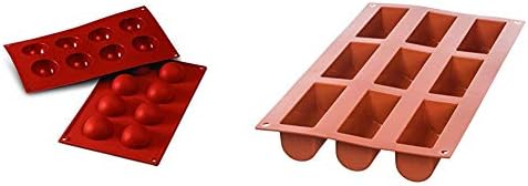 Silikomart Silicone Mould Semi-Sphere, Extra Large, 70 mm, Terracotta, L