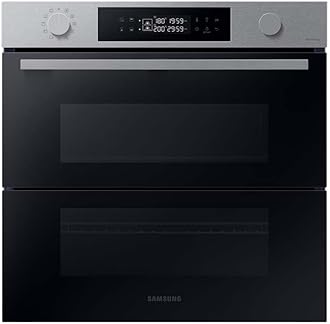 Samsung Series 4 Dual Cook Flex Smart Oven with Pyrolytic Cleaning, Colour: Stainless Steel, NV7B45305AS
