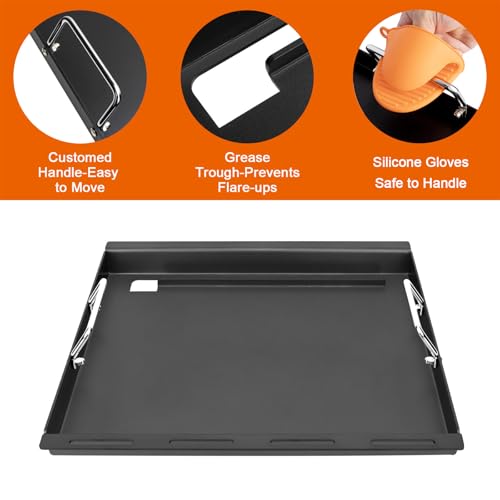 Full-Size Griddle Inserts for Weber Spirit 300 Series(2025 Models) E310 E325 EP325, Flat Top Griddle for Spirit II/I 200 Series(2016-2024) E-210 E-220 S-210 S-220, Replace for Weber 7637 Grill Grates by DELSbbq - Used condition - Image 4