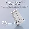 DJI Mini 3 Fly More Combo (DJI RC)–Mini drone con fotocamera leggero, stabilizzatore a 3 assi, video 4K HDR, 3 batterie per 114 minuti di autonomia, riprese verticali, trasmissione video fino a 10 km