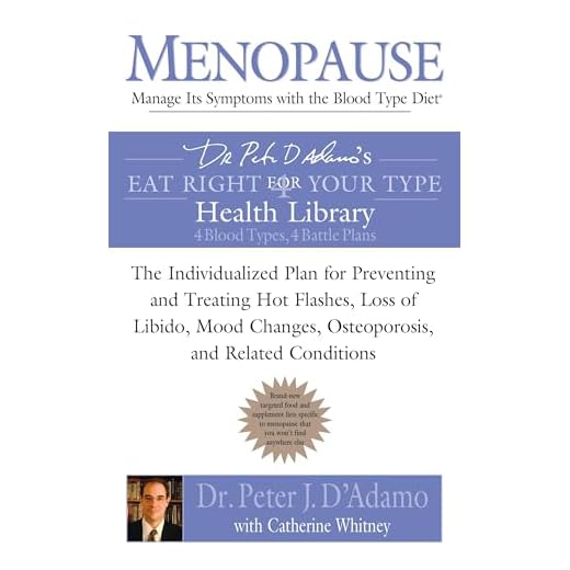 Menopause: Manage Its Symptoms with the Blood Type Diet: The Individualized Plan for Preventing and Treating Hot Flashes, Lossof Libido, Mood Changes, ... Related Conditions (Eat Right 4 Your Type)