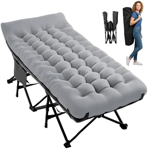Palawano Lit de Camp Pliable Adultes avec Matelas, Sac de Transpo...