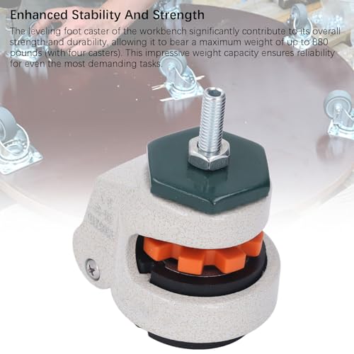Roulettes de Nivellement M8 Hauteur Réglable 40 mm Robustes Charge 880 lb pour Meubles Industriels