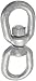 Indusco 86300026 Hot Dipped Drop Forged Galvanized Steel Eye and Eye Swivel, 7200 lbs Working Load Limit, 3/4" Trade, 3-1/2" Diameter x 7-3/16" Length