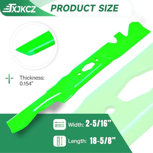 JXJKCZ 54 Inch Mower Deck Blade Fits for Cub Cadet XT1-GT54 XT1-ST54 ZT1-54 Troy Bilt Mustang 54 Craftsman Z5800 Replaces OEM 742P05086-X 742-05086-X (Toothed Mulching) 3 Pack by JXJKCZ - Image 2