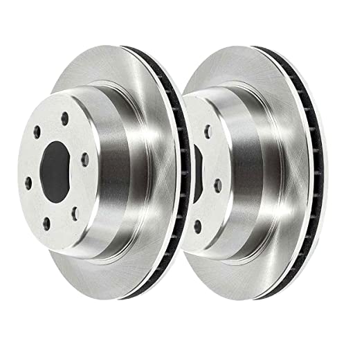 AutoShack R65086PR Rear Brake Rotors Pair of 2 Driver and Passenger Side Replacement for GMC Savana 1500 Sierra 1500 Yukon XL 1500 Chevrolet Tahoe Suburban 1500 Silverado 1500 2003-2014 Express 1500