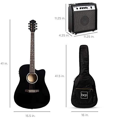 Best Choice Products SKY5050 Beginner Acoustic Electric Guitar Starter Set W/ 41In thumb #6