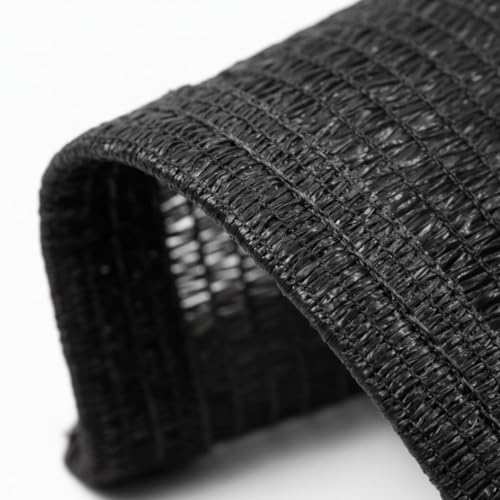 Rollo de malla de ocultacion jardín negro de 2x10m para parcelas 5
