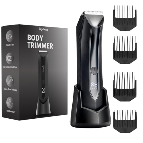 Image of Lifelong Body Trimmer for Men All in One|Private Parts & Body Trimmer for Man|Waterproof Groomer for Chest, Arms, Underarms, Pubic Hair, Legs|Clean Shave Full Body Shaver|Ceramic Blade|100Min Runtime